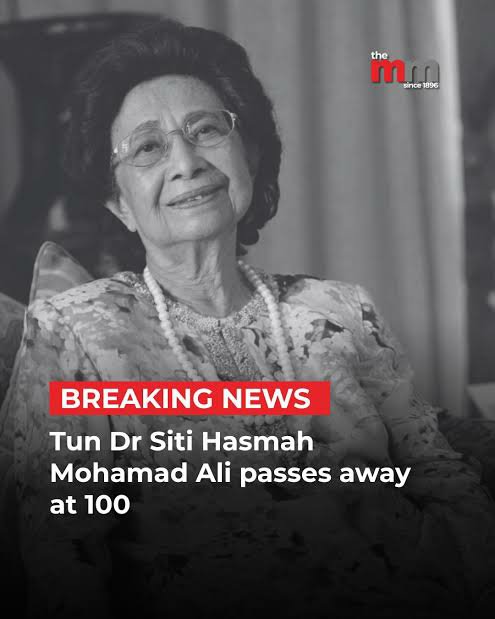 Dr. Siti Hasmah Mohamad Ali Death, Obituary, Malaysia : Wife of Physician and former Prime Minister of Malaysia Has Died